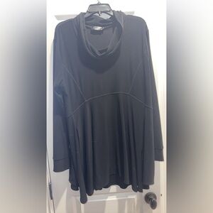Sympli Elegant Black Cowl Neck Top